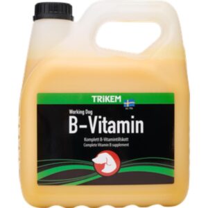Tilskudsprodukt indeholdende alle de B-vitaminer, som er nødvendige for hunden. B-vitaminer er bl.a. vigtig for hundens stofskifte, pels og hud. B9 (Folsyre), B12 (Cobalamin) og Cholin er nødvendige for at danne nye celler og produktionen af ​​røde blodlegemer. Tilskud af B-vitamin bruges med fordel i f.eks. hård træning og ved pelsskifte.