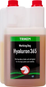 Hyaluron 365 er en unik sammensætning af stoffer, der alle virker for hundens ledfunktion og bevægelighed.