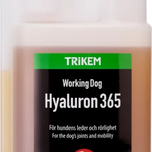 Hyaluron 365 er en unik sammensætning af stoffer, der alle virker for hundens ledfunktion og bevægelighed.